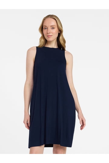 blue black dress for sale Sydney Sweater Dress- Black main image 1