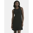 thumbnail image 1 of Time and Tru Women's Sleeveless Ribbed Swing Dress, Sizes XS-XXXL, 1 of 5
