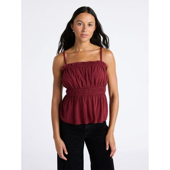Time and Tru Women's Tonal Stripe Tank Top, Sizes XS-XXXL