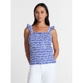 thumbnail image 1 of Time and Tru Women's Smocked Bodice Tank Top, Sizes XS - XXXL, 1 of 6