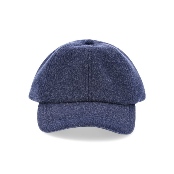 Time and Tru Women's Felt Baseball Cap, Blue
