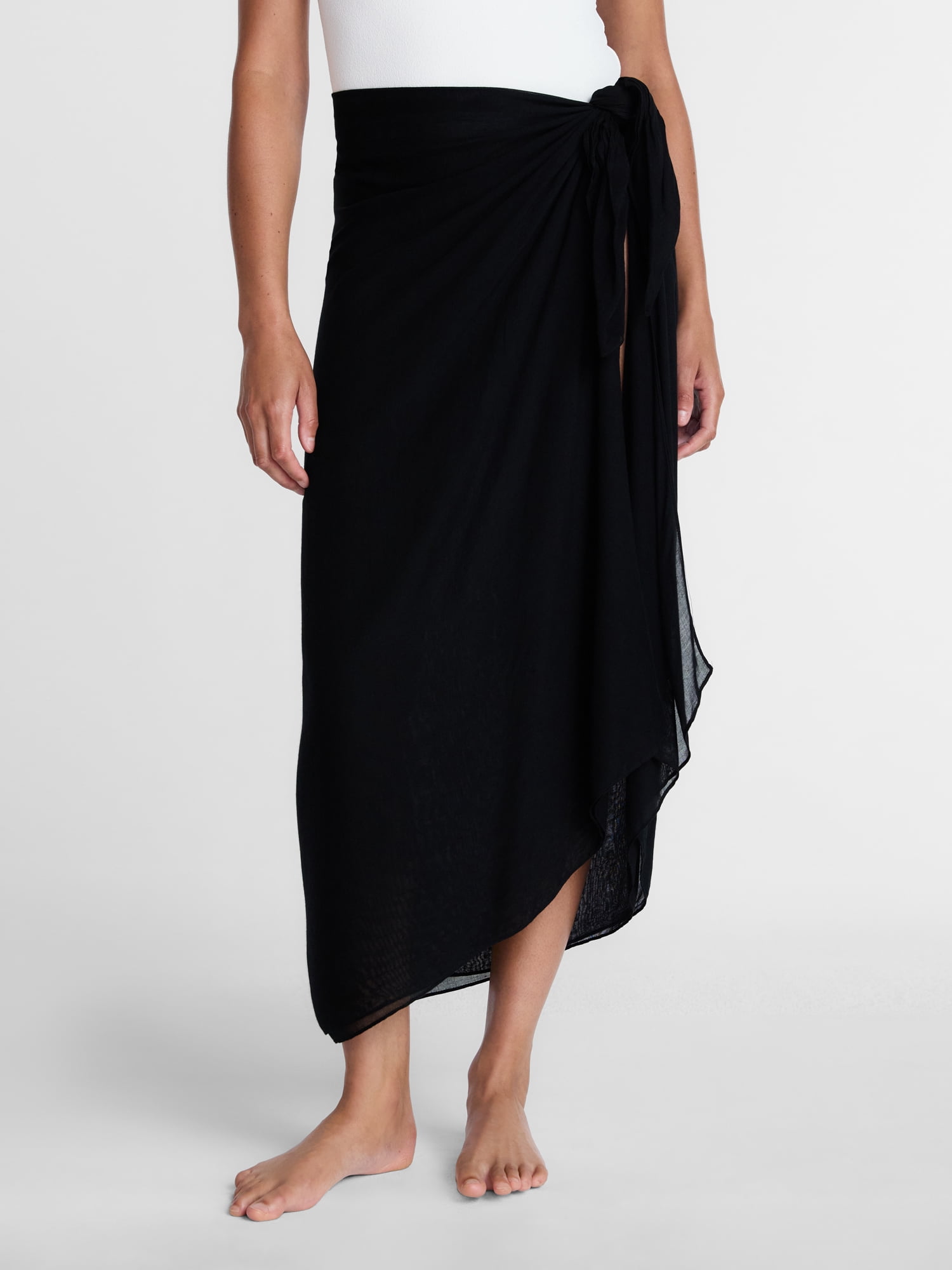 Time and Tru Women’s Solid Pareo, One Size