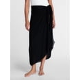 thumbnail image 1 of Time and Tru Women’s Solid Pareo, One Size, 1 of 5