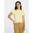 thumbnail image 1 of Time and Tru Women's Crewneck Top with Short Flutter Sleeves, Sizes XS-XXXL, 1 of 6