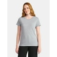 thumbnail image 1 of Time and Tru Women's Short Sleeve Crew Tee, Sizes XS – XXXL, 1 of 5