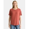 Time and Tru Women's Tunic Tee with Short Sleeves,