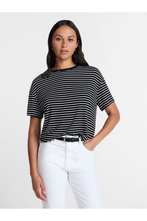Women's Short Sleeve Tunic Tee, Sizes XS-XXXL