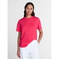 thumbnail image 1 of Time and Tru Women's Tunic Tee with Short Sleeves, Sizes XS-XXXL, 1 of 6