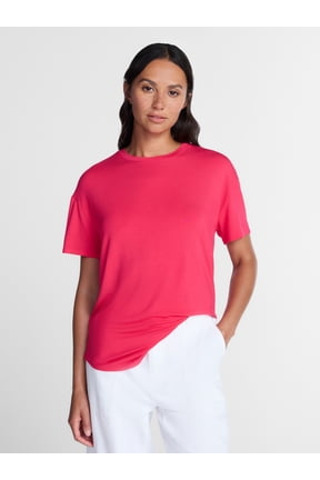 Women's Tunic Tee with Short Sleeves, Sizes XS-XXXL