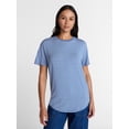 thumbnail image 1 of Time and Tru Women's Tunic Tee with Short Sleeves, Sizes XS-XXXL, 1 of 6