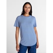 Time and Tru Women's Tunic Tee with Short Sleeves, Sizes XS-XXXL