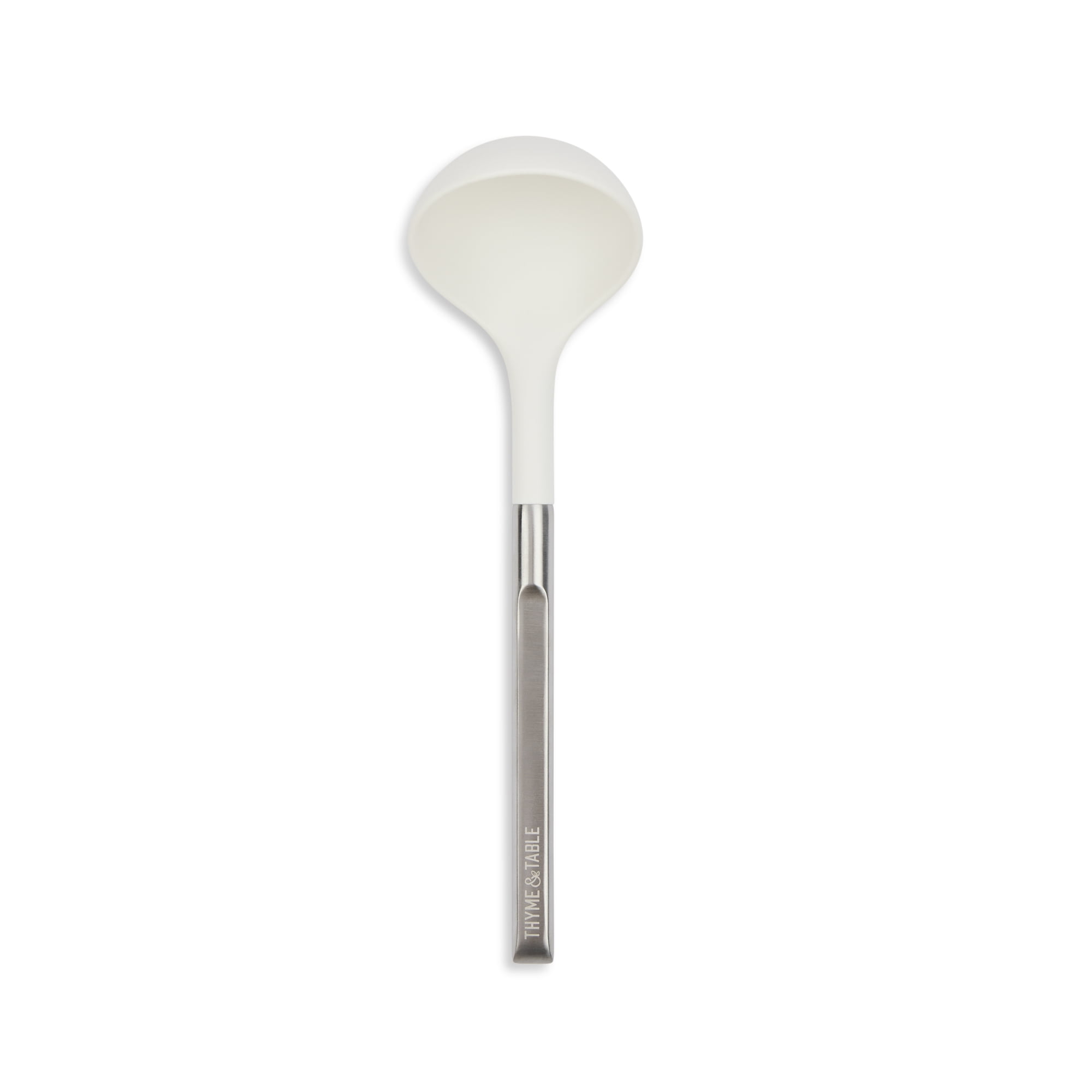 Thyme & Table Supreme Collection Stainless Steel Ladle White