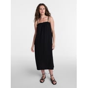 Women's Cotton Double Cloth Sleeveless Maxi Dress, Sizes XS-XXXL