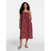 Women's Cotton Double Cloth Sleeveless Maxi Dress, Sizes XS-XXXL