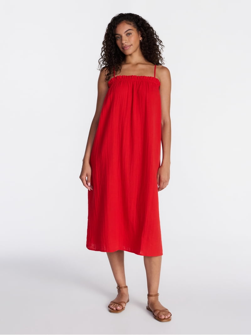 strappy dress cotton MANGO - Corset dress with lace detail sand