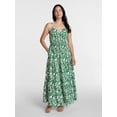 thumbnail image 1 of Time and Tru Women's Sleeveless Tiered Cotton Maxi Dress, Sizes XS-XXXL, 1 of 5