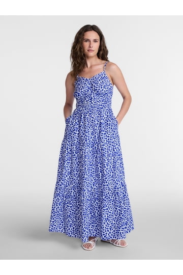 midi blue dresses for women Coming Back For You Navy Blue Tiered Midi Dress – Shop the Mint main image 1