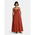 thumbnail image 1 of Time and Tru Women's Strappy Cotton Maxi Dress, Sizes XS-XXXL, 1 of 4