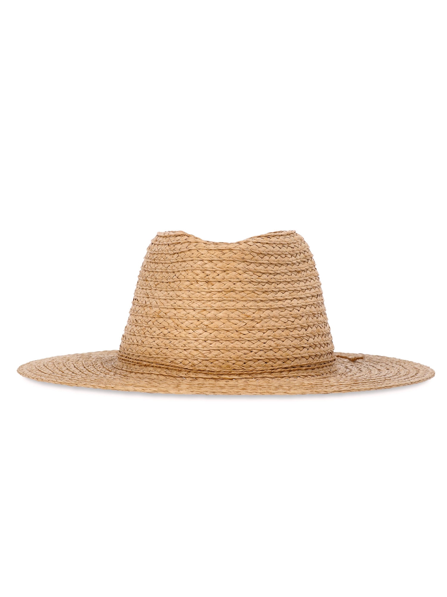 Womens Straw Fedora, One Size