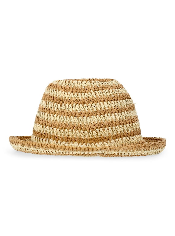Women’s Straw Bucket Vacay Hat, One Size