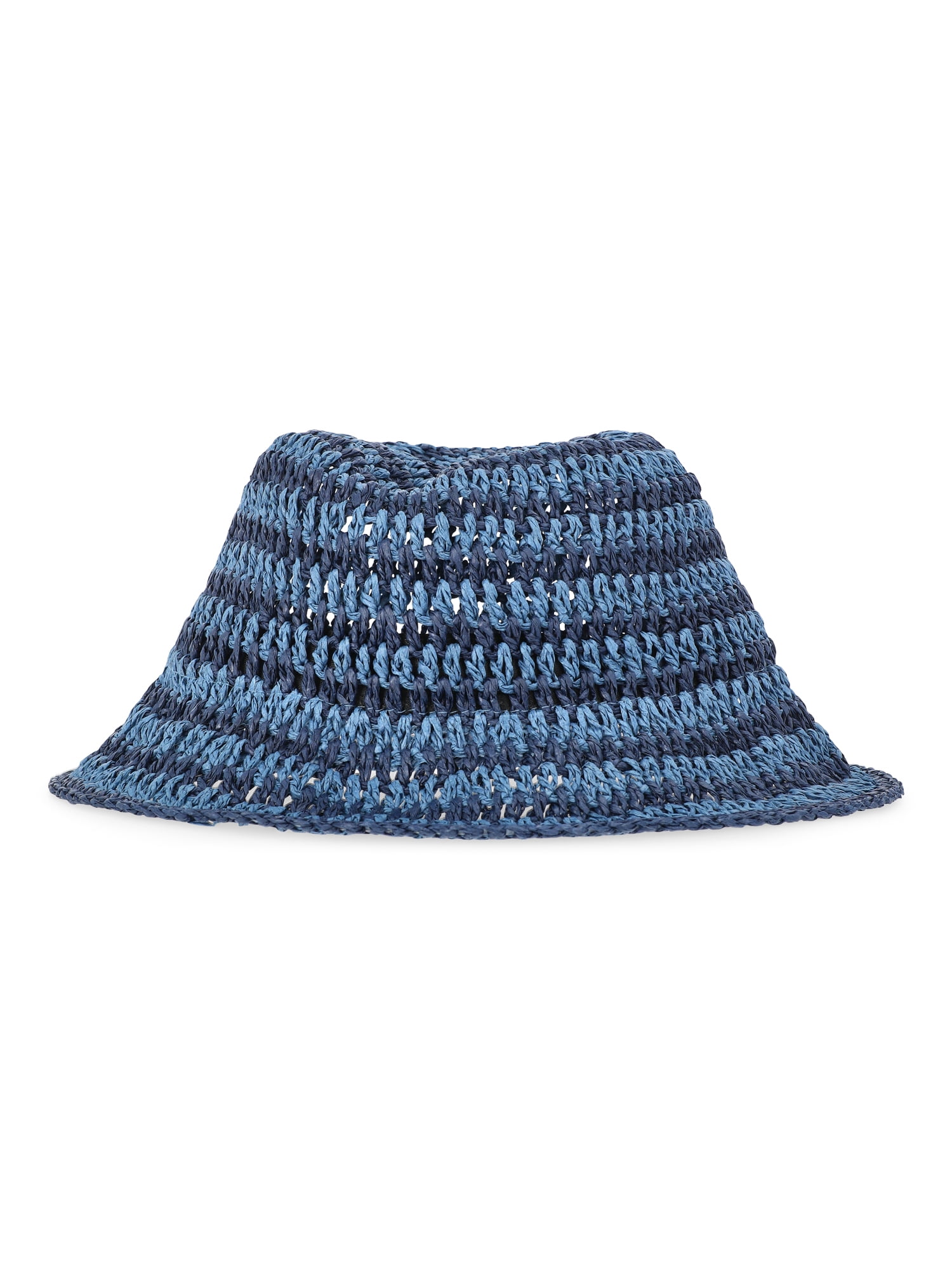 Time and Tru Women’s Straw Bucket Vacay Hat, One Size