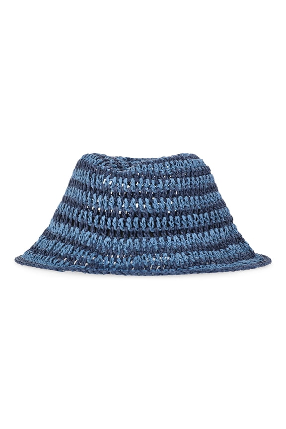 Women’s Straw Bucket Vacay Hat, One Size
