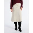 thumbnail image 1 of Time and Tru Women's Faux Suede Midi Skirt, 31" Length, Sizes 0-18, 1 of 6