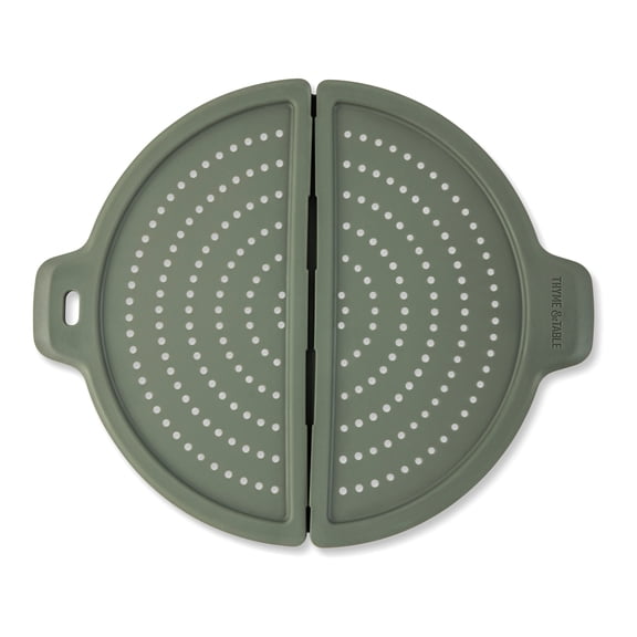 Thyme & Table Supreme Silicone Foldable Splatter Screen - Moss Green
