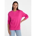 thumbnail image 1 of Time and Tru Women's and Women's Plus Crewneck Sweatshirt with Long Sleeves, Sizes XS-4X, 1 of 6
