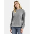 thumbnail image 1 of Time and Tru Women's and Women's Plus Crewneck Sweatshirt with Long Sleeves, Sizes XS-4X, 1 of 5