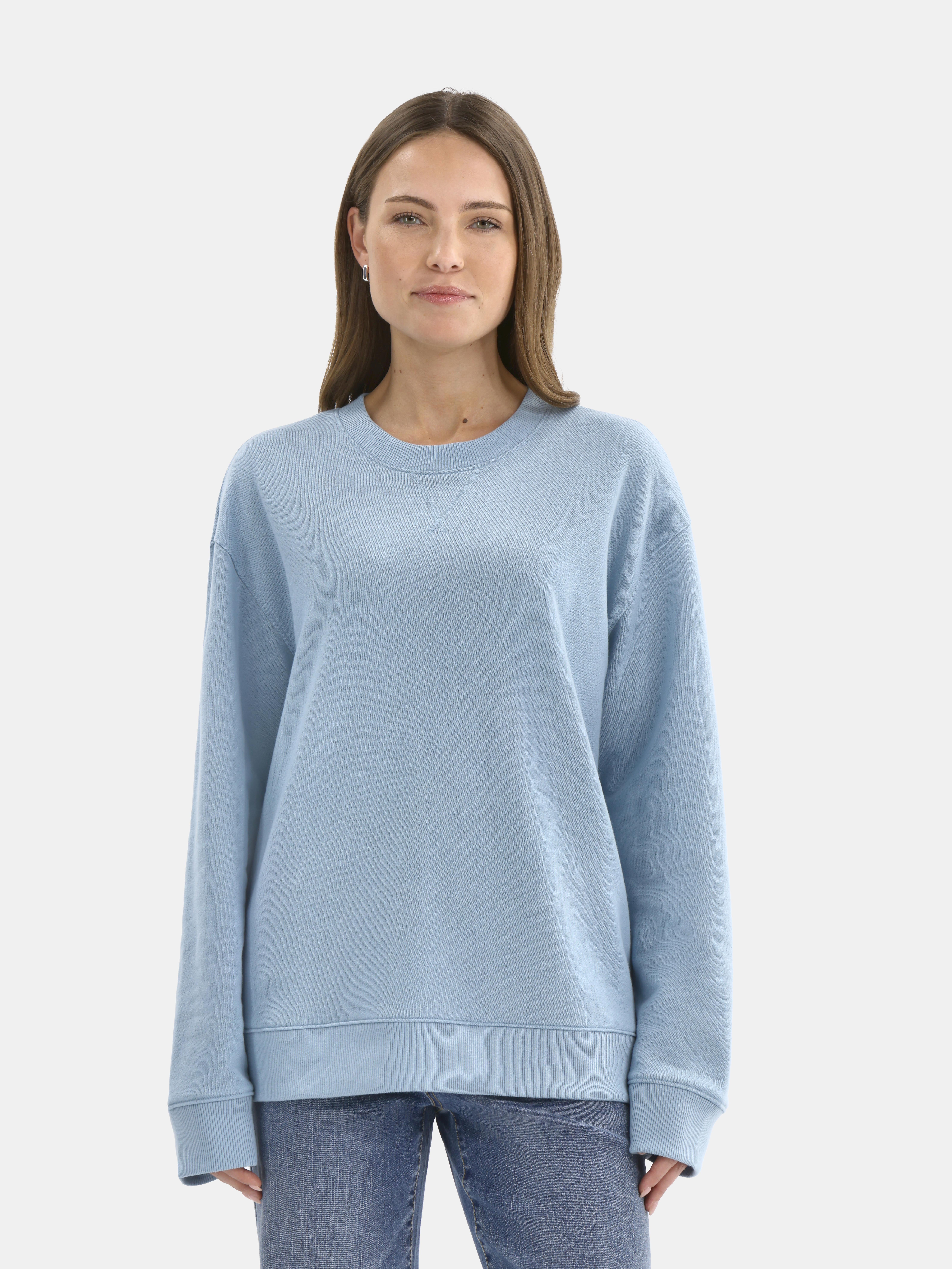 Time and Tru Women's and Women's Plus Crewneck Sweatshirt with Long Sleeves, Sizes XS-4X