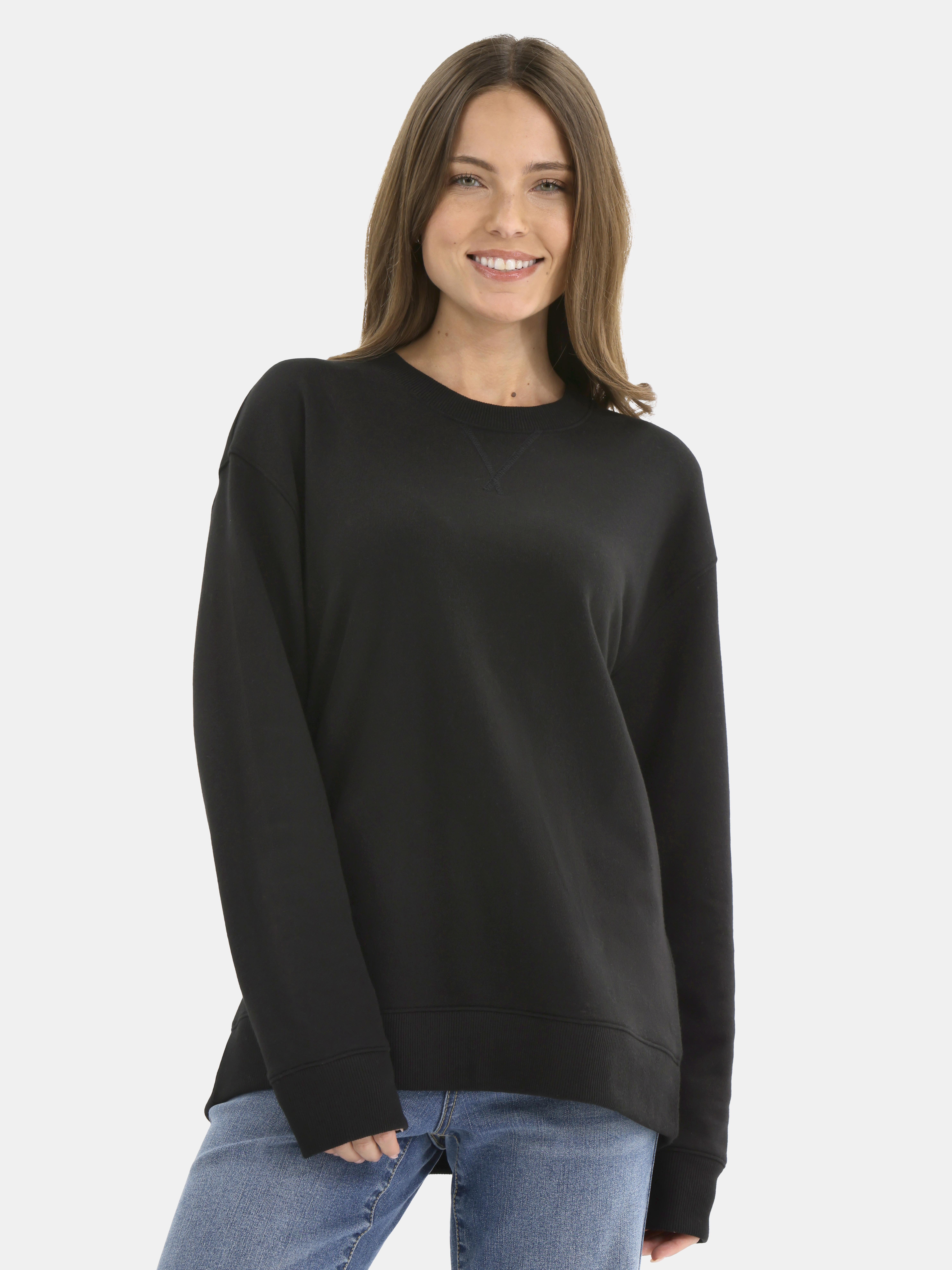 Time and Tru Women's and Women's Plus Crewneck Sweatshirt with