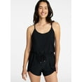 thumbnail image 1 of Time and Tru Women's and Women's Plus Size Tank Romper Swimsuit, Sizes XS-3X, 1 of 5
