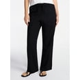 thumbnail image 1 of Time and Tru Women's Tapered Linen Blend Pants, Sizes XS-XXXL, 1 of 6