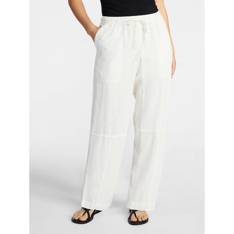 Women's Tapered Linen Blend Pants, Sizes XS-XXXL