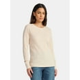 thumbnail image 1 of Time and Tru Women's Thermal Tee with Long Sleeves, Size XS-XXXL, 1 of 5