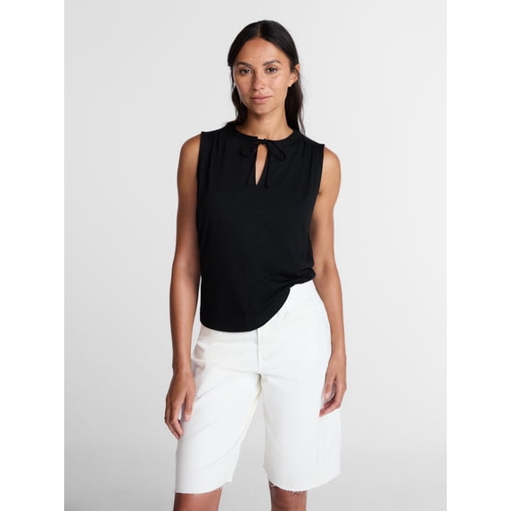 Time and Tru Women’s Tie Front Top, sizes XS-XXXL