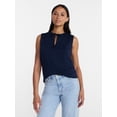 thumbnail image 1 of Time and Tru Women’s Tie Front Top, sizes XS-XXXL, 1 of 6
