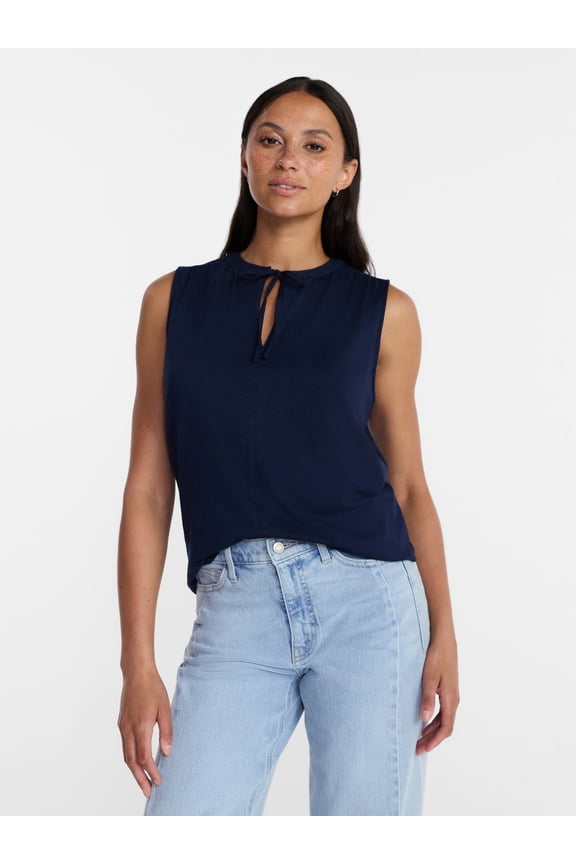 Women’s Tie Front Top, sizes XS-XXXL