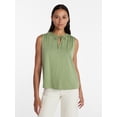 thumbnail image 1 of Time and Tru Women’s Tie Front Top, sizes XS-XXXL, 1 of 6