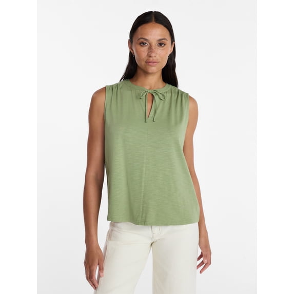 Time and Tru Women’s Tie Front Top, sizes XS-XXXL