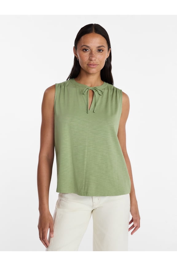 Women’s Tie Front Top, sizes XS-XXXL