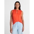 thumbnail image 1 of Time and Tru Women’s Tie Front Sleeveless Top, Sizes XS-XXXL, 1 of 6