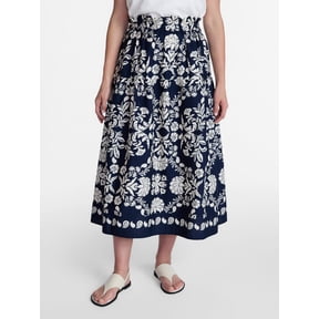 Time and Tru Women’s Tiered Cotton Maxi Skirt, Sizes XS-XXXL