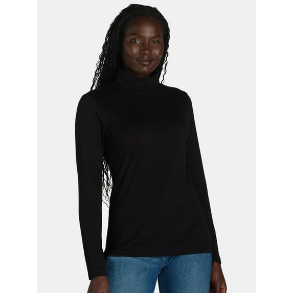 Time and Tru Women's Turtleneck, Size S-XXXL