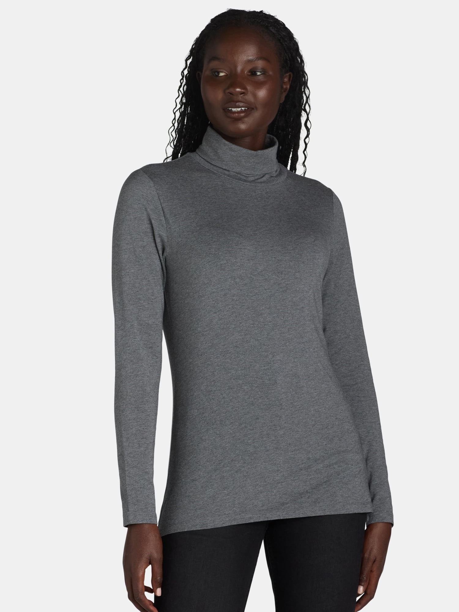 Time and Tru Women's Turtleneck, Size S-XXXL