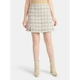 thumbnail image 1 of Time and Tru Women's Tweed Mini Skirt, Sizes XS-XXXL, 1 of 4
