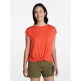 thumbnail image 1 of Time and Tru Women's Twist Front Top, Sizes XS-XXXL, 1 of 6