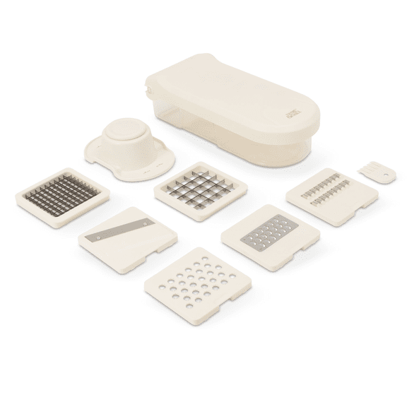 Thyme & Table 11-Piece Vegetable Chopper, Cream