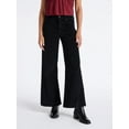 thumbnail image 1 of Time and Tru Women's Velvet Wide Leg Pants, 32" Inseam, Size 0-20, 1 of 5